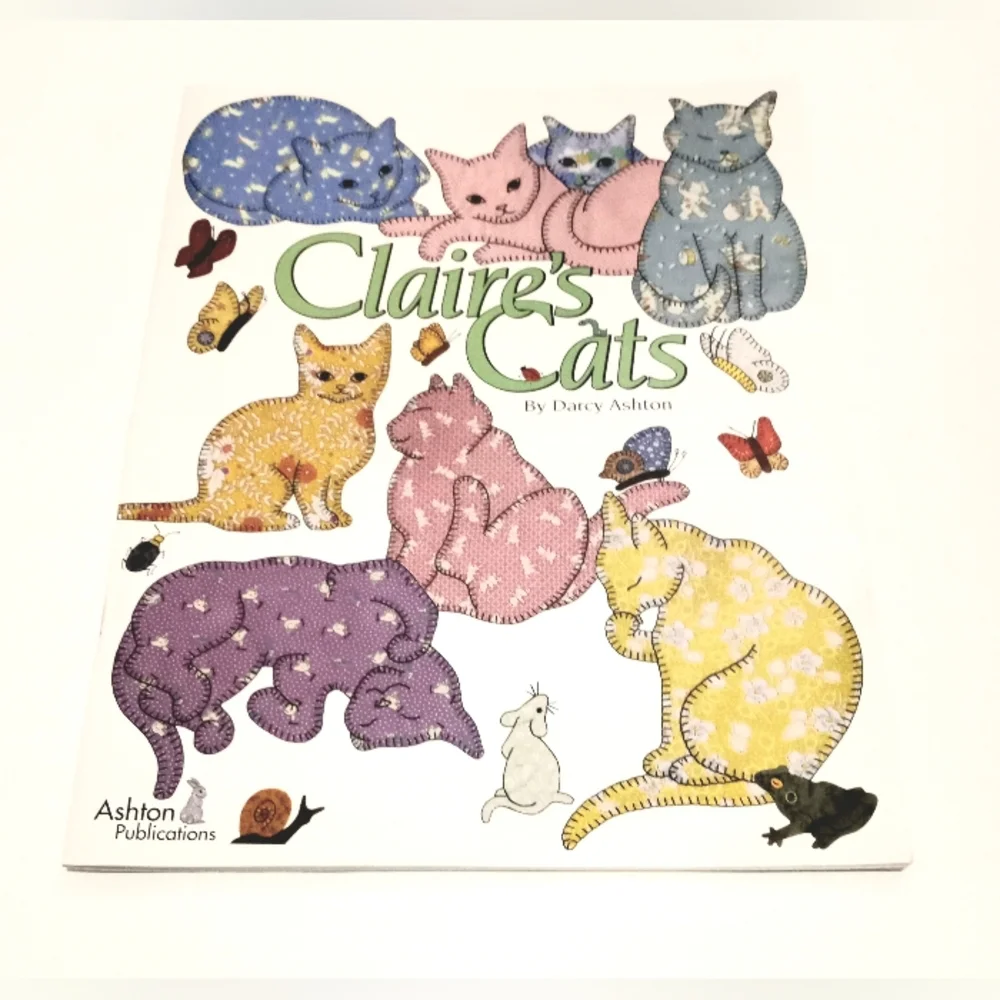 Claire's Cats 35 Quilting Designs Book by Darcy Ashton - Picture 1 of 16